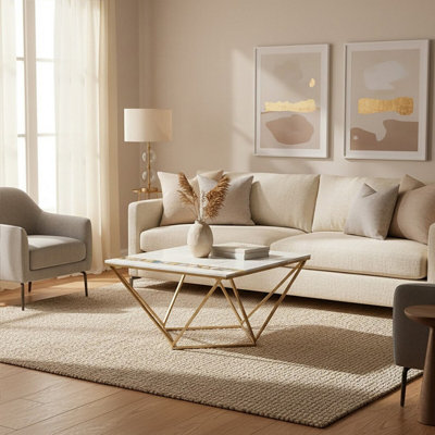 Orsina Vizzini Square Coffee Table from B&Q