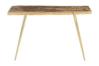B&Q -  Relic Petrified Wood Console Table