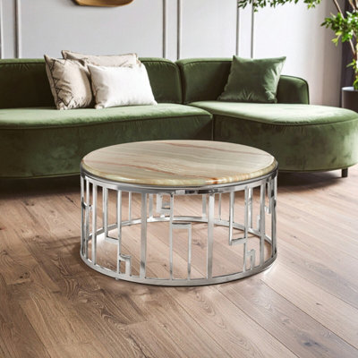 Orsina Relic Onyx Stone Coffee Table from B&Q