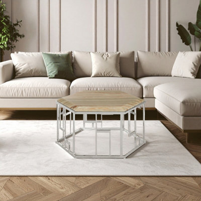 Orsina Relic Hexagonal Coffee Table from B&Q
