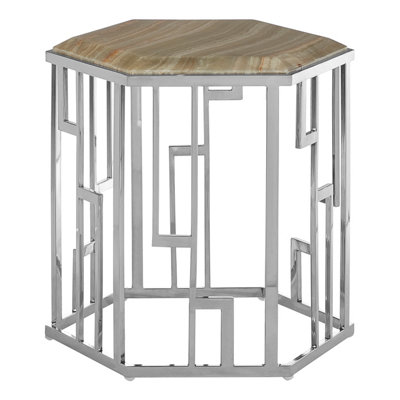 Orsina Relic Hexagonal Side Table from B&Q