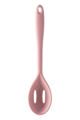 Orsina Light Pink Silicone Slotted Spoon,odour-Resistant Spoon With Slotted Paddle,non-Stick Cookware Spoon from B&Q