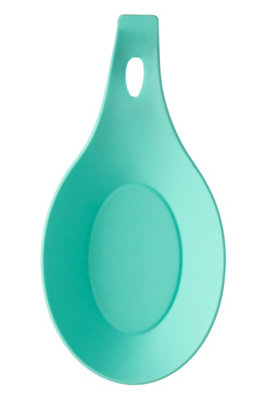 Orsina Luxe Light Green Silicone Spoon Rest,heat-Resistant Spoon Holder,non-Stick Spoon Rest With Hanging Loop from B&Q