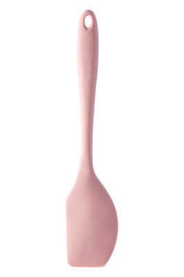 Orsina Stylish Light Pink Silicone Spatula,kitchen Turner With Flat Edge,non-Stick & Stain Resistant Rubber Spatula from B&Q