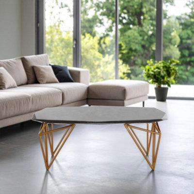 Orsina Relic Black Marble Coffee Table from B&Q