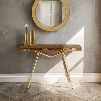 Orsina Relic Console Table With Agate Top from B&Q