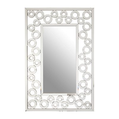 Orsina Wall Mirror With Scrolled Circular FrameAbstract Mirror With Dual LayersWall Mirror With Circle Frame from B&Q