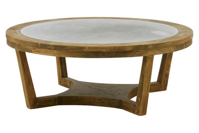 Premier Housewares Interiors By Premier Elegant Coffee Table, Versatile Coffee Table For Livingroom, Functional Outdoor Coffee Table With Storage Light/Grain