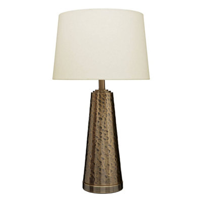 Orsina Spiridon Antique Brass Finish Iron Table Lamp from B&Q