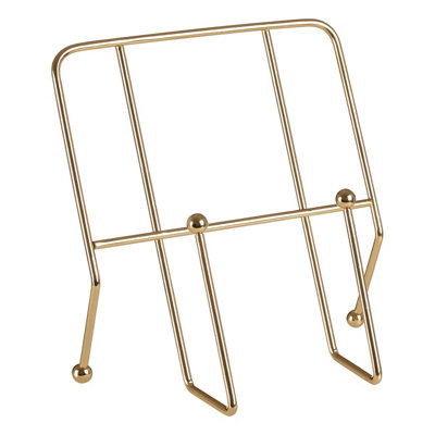 Orsina Durable Design Cookbook Stand With Gold FinishGold Finish Recipe Book StandElegant Cook Book Stand from B&Q