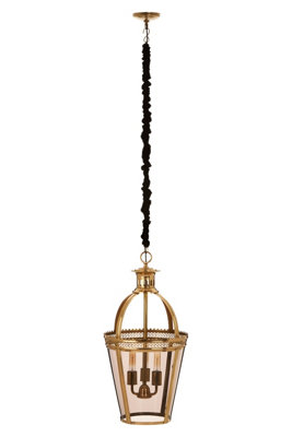 Orsina Caly Pendant LightGoldGlassMetal from B&Q