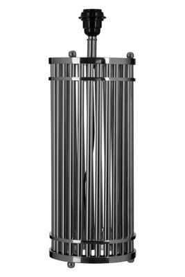 Orsina Silver Finish Cylindrical Table Lamp from B&Q