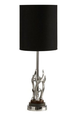 Orsina Antler & Marble Base Table LampChristmas Theme Table Lamp For Study TableSide TableBlack Table Lamp from B&Q