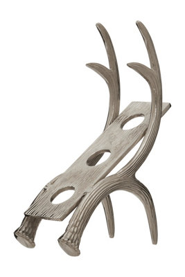 Orsina 3 Bottle Antler Wine RackAccent Centrepiece Wine Rack For Dining TableKitchemDecorative Antler Design from B&Q