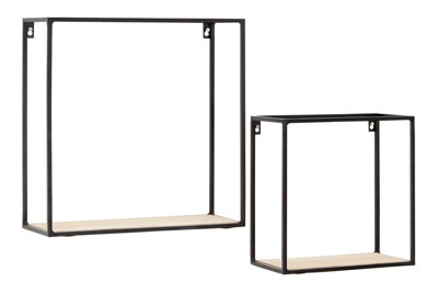 Premier Housewares Interiors By Premier Stylish Cuboid Shelf UnitFunctional Wall Shelves For BedroomDurable Vertical Wall Shelf For Livingroom from B&Q