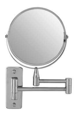 Orsina Wall Mounted Extending MirrorDurable 29X17Cm Chrome Bathroom MirrorSwivel Design from B&Q