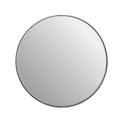 Orsina Small Nickel Finish Wall Mirror from B&Q