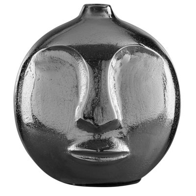 Orsina Viso Small Silver Finish Round Vase from B&Q