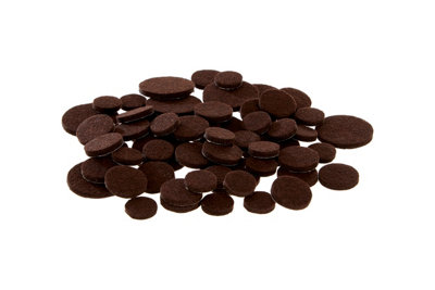 Orsina Comprehensive 80Pc Brown Adhesive Felt PadsFloor Protected Felt PadsEasy Application Felt Furniture Pads from B&Q