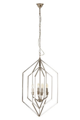 Orsina Hexagonal Frame Chandelier from B&Q