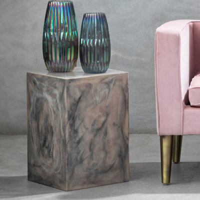 Orsina Minimalistic Faux Marble Stool,contemporary Kitchen Bar Seat,durable Wooden Bar StoolDecorative Seat from B&Q