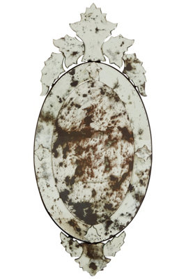 B&Q -  Wall Mirror With Decorative Crown