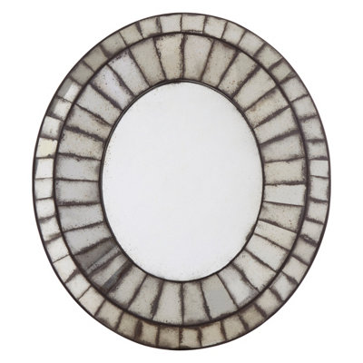 Orsina Oval 3D Mozaic Wall Mirror from B&Q