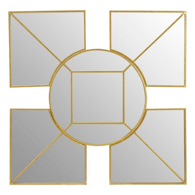 Orsina Yaxi Mirror Faux Gold Foil from B&Q