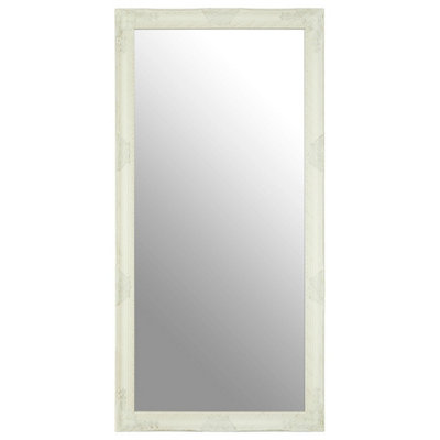 Premier Housewares Interiors By Premier Zelma White And Brushed Gold Finish Wall Mirror from B&Q