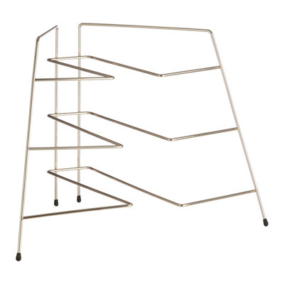 Orsina Rowan Gold Plated Corner Plate Rack from B&Q