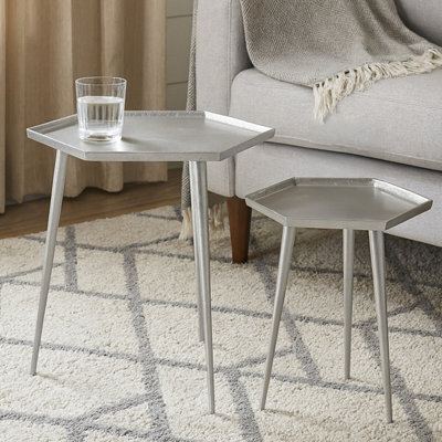 Orsina Halle Set Of 2 Hexagonal Side Tables from B&Q