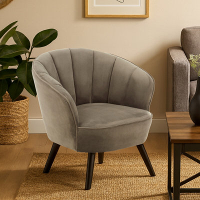 Orsina Comfortable Grey ChairElegant Comfortable Chair For BedroomDurable Modern Arm Chair For Reading from B&Q
