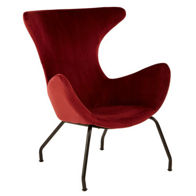 Orsina Kolding Red Contemporary Dining Chair from B&Q