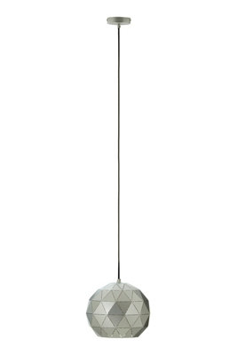 Orsina Silver Finish Pendant LightModern Geometric Ceiling Light With Gold InteriorDurable Iron Construction from B&Q