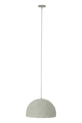 Orsina Small White Dome Pendant LightGeometric Steel Shade With Crisp White FinishStylish Pendant Lighting from B&Q