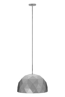 Orsina Medium Silver Dome Pendant LightGeometric Metallic Ceiling FixtureSteel Pendant With Gold Interior from B&Q