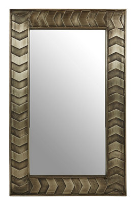 Orsina Sirsa Wall MirrorSilverMetalWoodGlass from B&Q