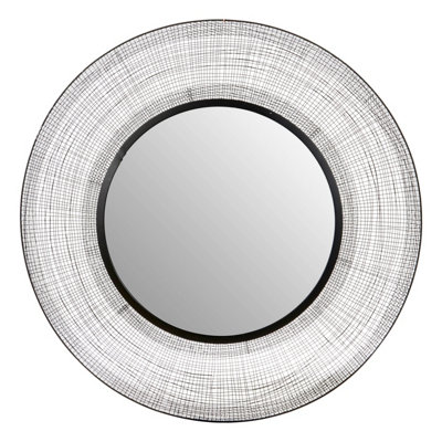 Orsina Circular Wall MirrorWall Mirror With Metal Wire FrameModern Wall Mirror For Living Room And Hallway from B&Q