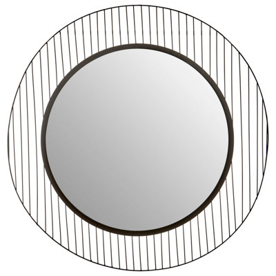 Orsina Circular Wall MirrorWall Mirror With Metal Wire FrameModern Wall Mirror For Living Room And Hallway from B&Q
