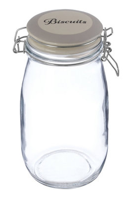 Orsina Durable Biscuit Storage JarStylish Glass Jar With Lid For Kitchen CounterVersatile Airtight Storage Jar from B&Q