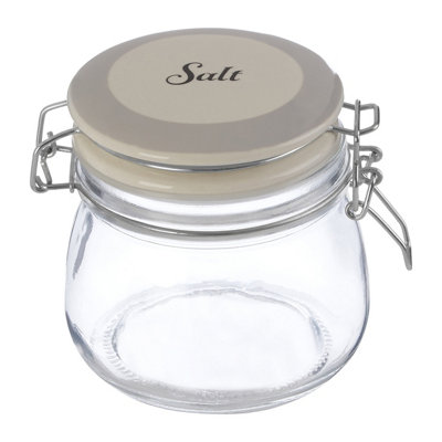 Orsina Durable Salt Storage JarStylish Glass Jar With Lid For Kitchen CounterVersatile Airtight Storage Jar from B&Q