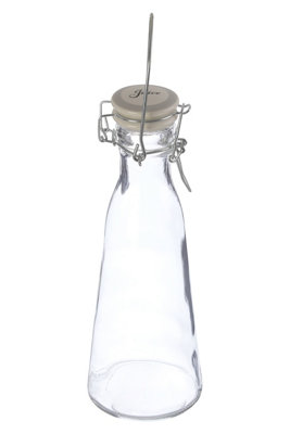Premier Housewares Interiors By Premier Juice Storage BottlePersonalized Clear Glassware BottleVersatile Transparent Drinking Water Bottle from B&Q