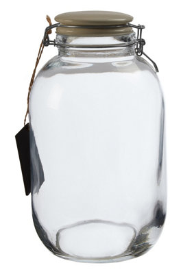 Orsina Durable Large Storage JarStylish Glass Jar With Lid For Kitchen CounterVersatile Airtight Storage Jar from B&Q