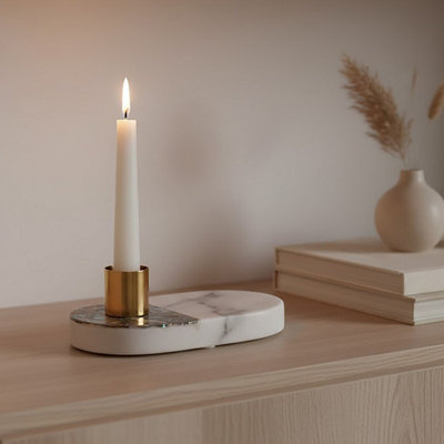 Orsina Marella Glass Candle Holder from B&Q