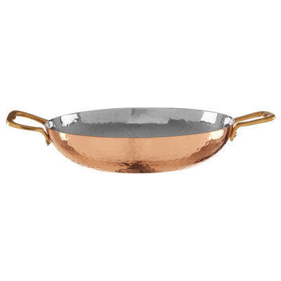 Orsina Copper Mini Balti Serving DishTraditional Indian Style Copper Bowl With Brass HandlesIdeal For Serving from B&Q