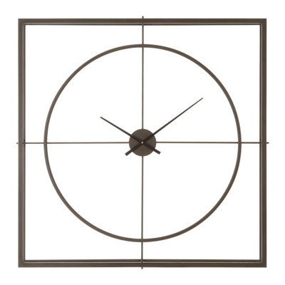 Orsina Trinity Rust Finish Wall Clock from B&Q