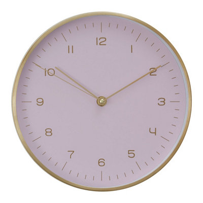 Orsina Functional And Stylish Gold And Pink Finish Wall ClockVersatile Indoor ClockElegant Clock For Outdoor from B&Q