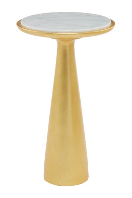 Orsina Lino Large Gold Side Table from B&Q