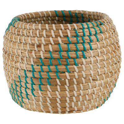 Orsina Bora Seagrass Woven Planter from B&Q