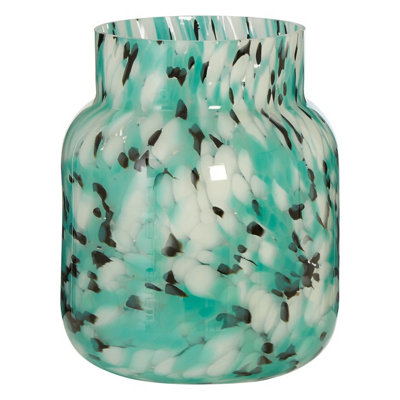 Orsina Calla Turquoise Speckle Vase from B&Q